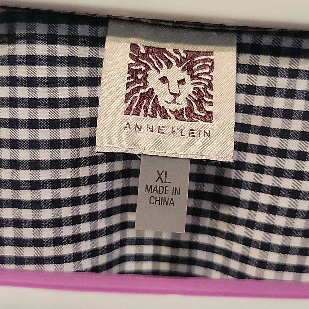 Anne Klein Button Down Shirt XL - Picture 2 of 7